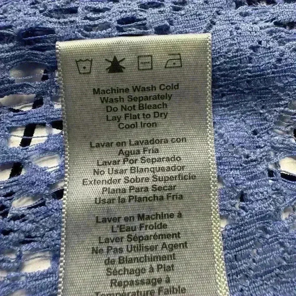 UGG Australia Womens S Blue Open Knit Robe Wrap Kimono Beach Cover Up - Picture 11 of 13